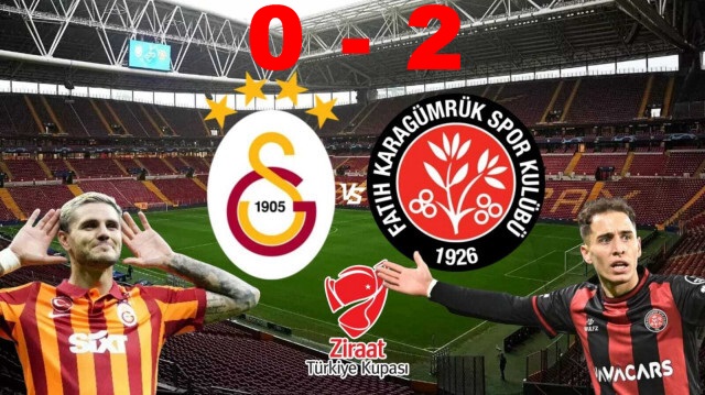 Galatasaray Ziraat Türkiye Kupasına Veda Etti.