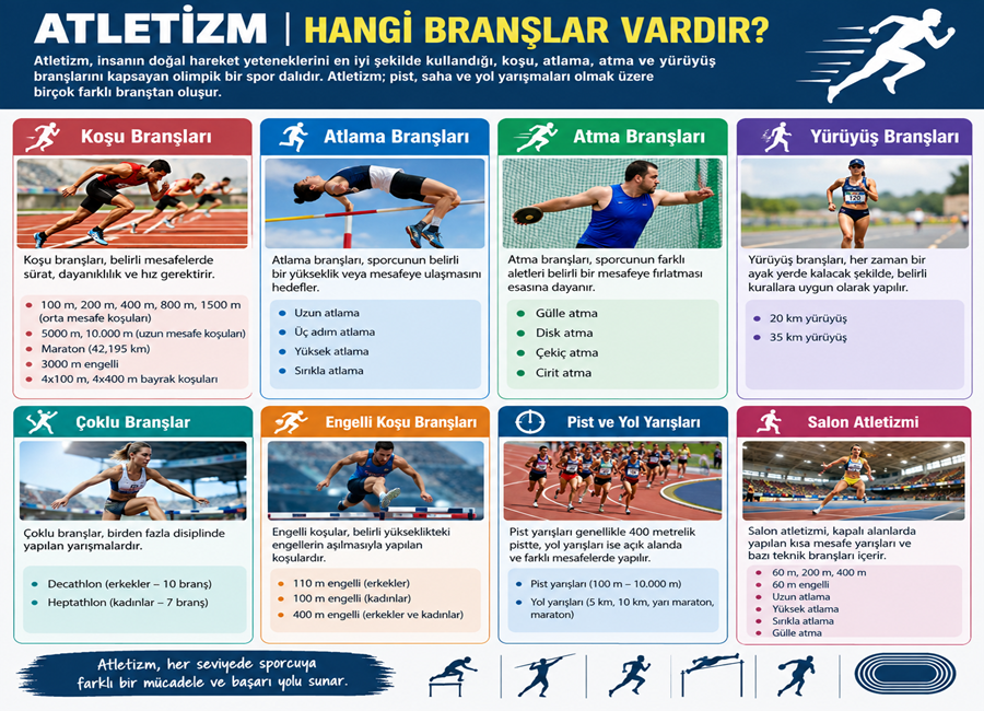 Atletizm Branş Tablosu