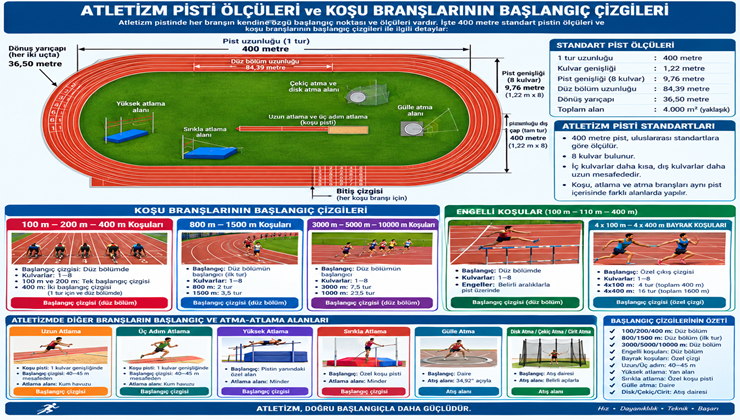 Atletizm Pist Ölçüleri