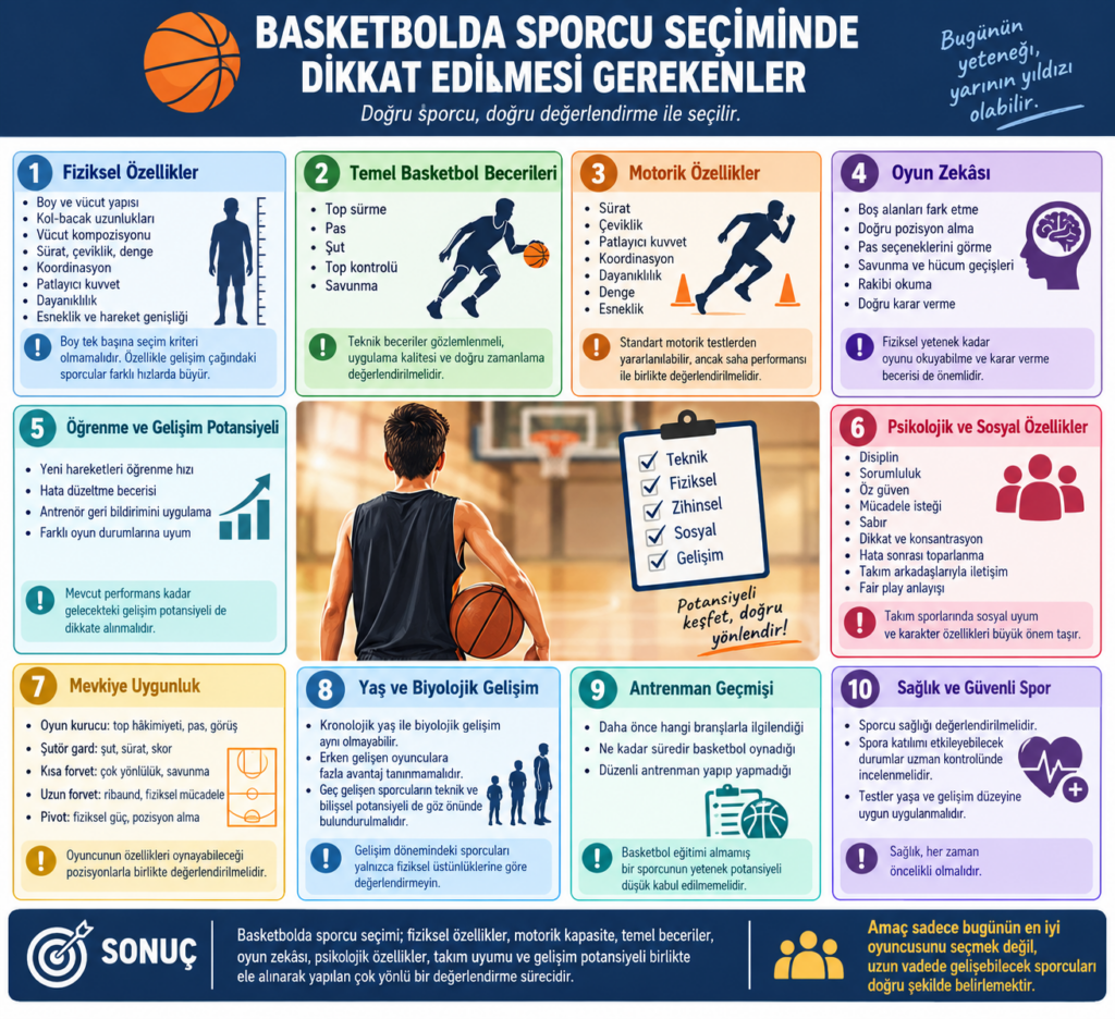 Basketbold sPORCU Seçiminde Dikkat Edilmesi Gerekenler