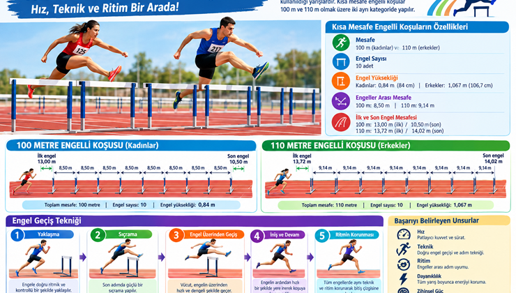 Kısa Mesafe Engelli Koşularda Temel Teknikler