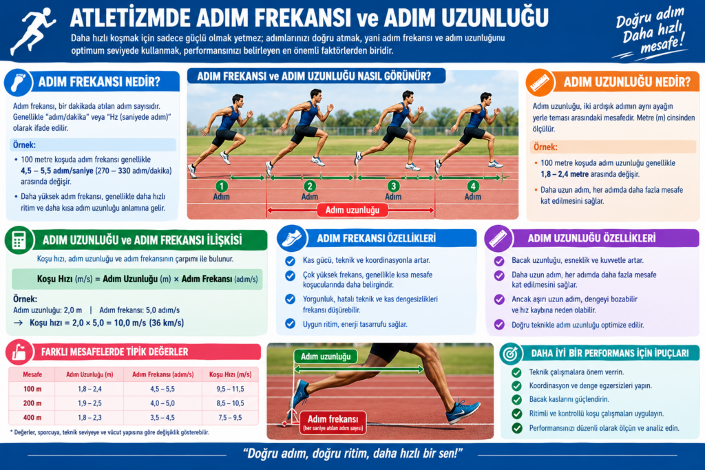 Atletizmde Adım Uzunluğu ve Adım Frekansı