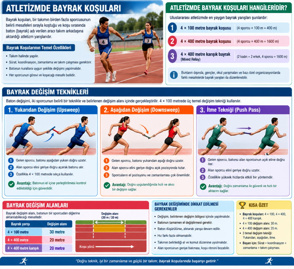 Atletizmde Bayrak Koşuları ve Bayrak Değişim Tekniği
