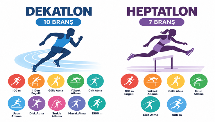 Atletizmde Dekatlon ve Heptatlon Nedir?