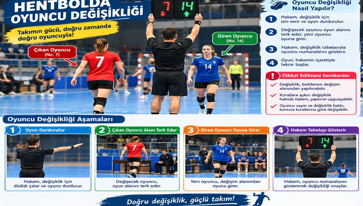 Hentbolda Oyuncu Sayısı ve Oyuncu Değişikliği