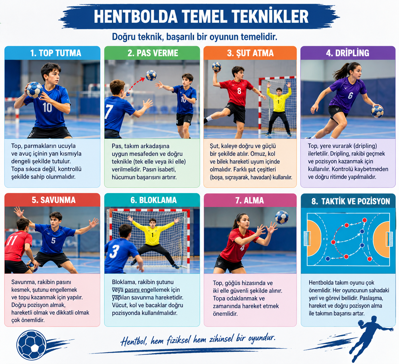 Hentbolda Temel Teknikler ve taktikler
