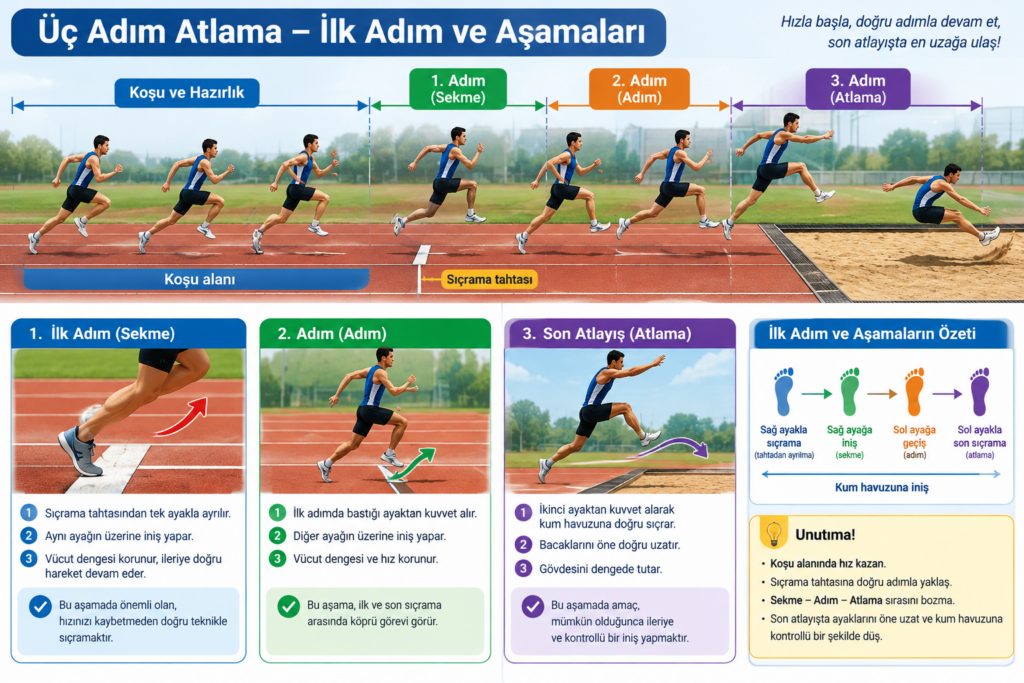 Üç Adım Atlamanın Aşamaları Nelerdir