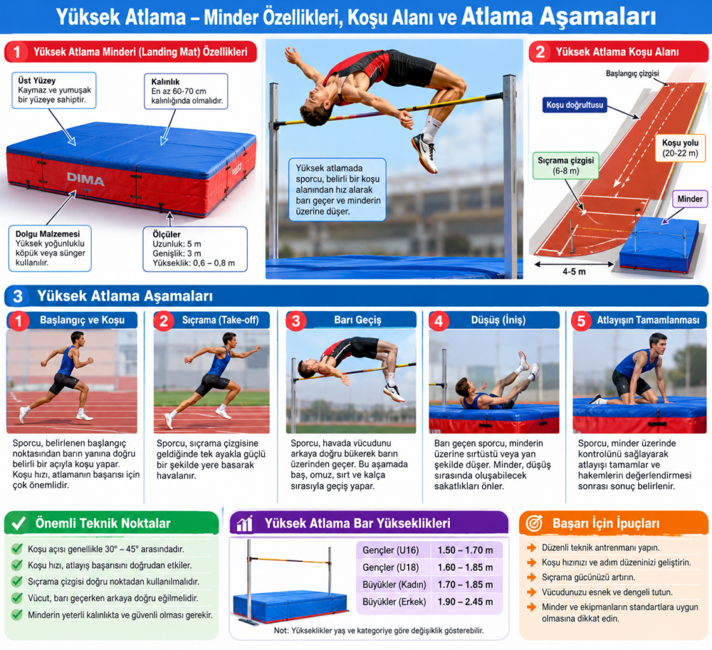 Yuksek Atlama Teknikleri ve Minder-Ozellikleri.