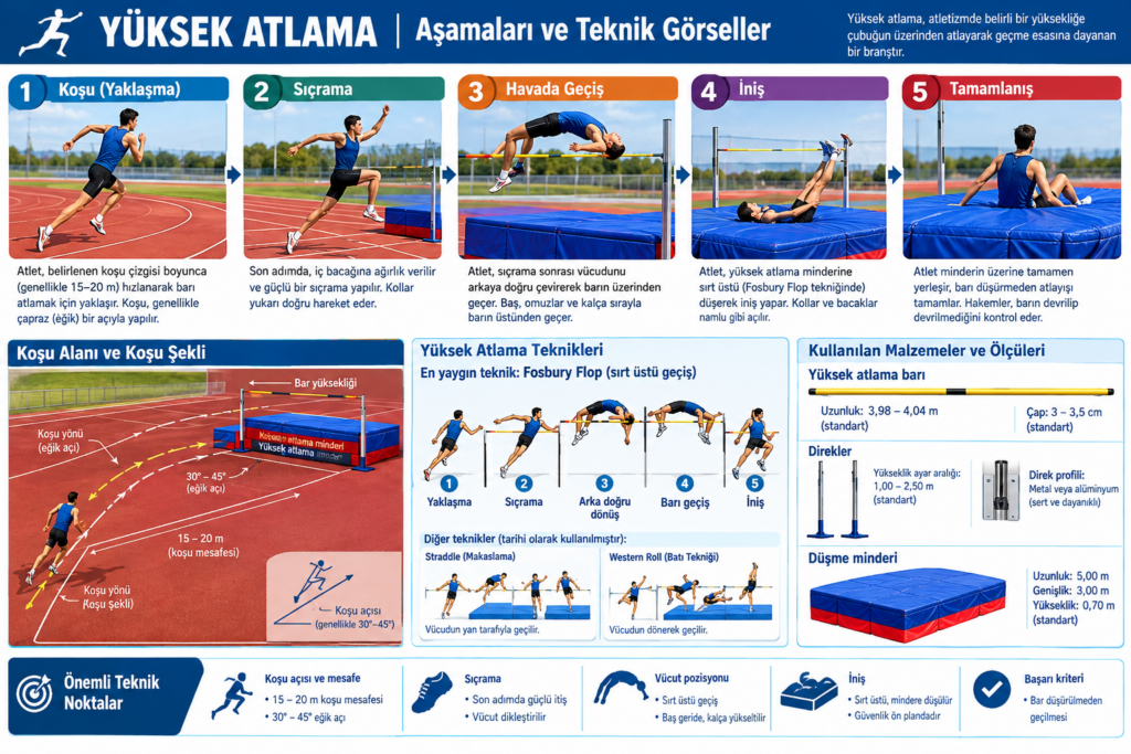 Yüksek Atlama Aşamalar ve Teknikler